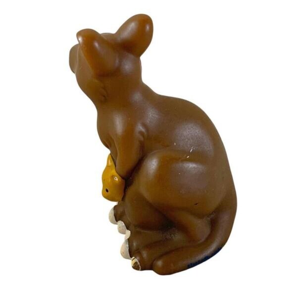 Fisher Price Little People 2.5inchBrown Kangaroo And Joey Baby Animal Figure 201 - Picture 3 of 5